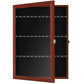 36 Souvenir Tea Spoon Display Case Rack Wall Mountable Cabinet Frame with Lockable Door Mahogany Finish