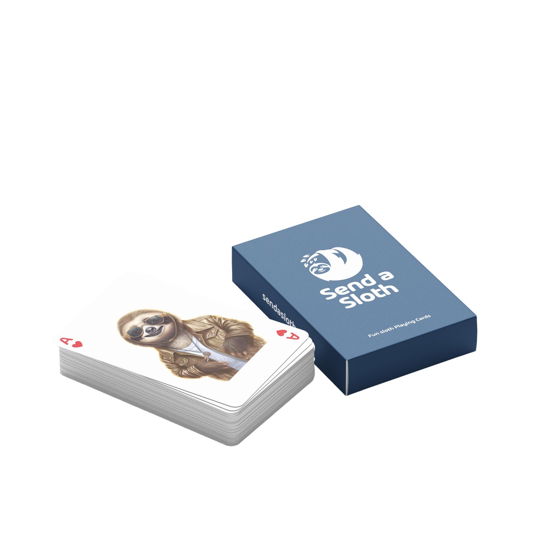 Sloth Playing Cards: A Delightful and Fun Set with Adorable Sloth Designs - The Perfect Present for Women, Men, Kids - Unique Sloth-Themed Card Set