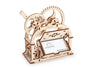 Ugears Mechanical Etui 3D Puzzle, Wooden Building Blocks, Decorative Desktop Business Card Holder, Brain Teaser Game for Teens and Adults
