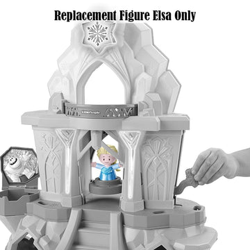 Replacement Part for Fisher-Price Little People Deluxe Frozen Castle - GWD33 ~ Replacement Princess Elsa Figure