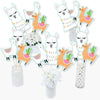 Big Dot of Happiness Whole Llama Fun - Llama Fiesta Baby Shower, Birthday Party Centerpiece Sticks - Table Toppers - Set of 15