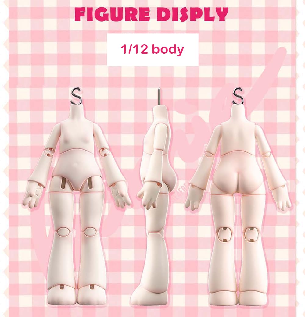 Bonnie Blind Box Doll Figures, 1/12 BJD Doll OB11 Size Action Figures, Movable Dolls with Doll Clothes Surprise Gift Toys (Sweetheart Party