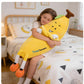 OPHRBU 31.5-inch Yellow Banana Plush Body Pillow Soft Hugging Toy for Kids
