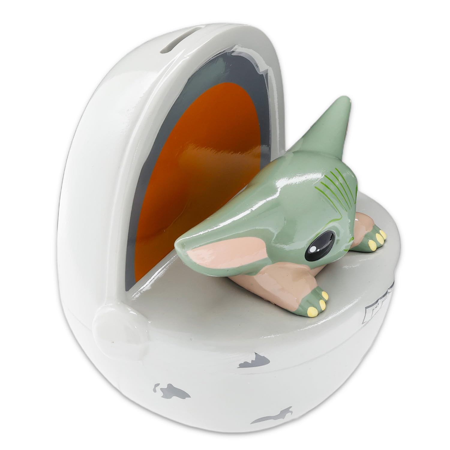 Baby Yoda Piggy Bank for Kids - Bundle with 12" Money Coin Saving Jar