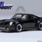 AUTOart 911 (930) Turbo Blackbird Black Wangan Midnight - Comic #1 Version Manga 1/64 Model Car 20636