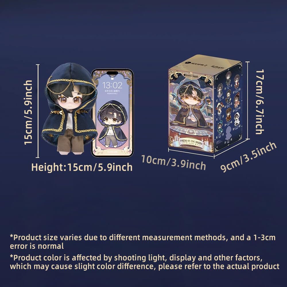 niannyyhouse Lord of Mysteries Series Collectible Plush Blind Box Pendant, 5.9 Inch, Cute Character Figures, Birthday Gift (1PC)