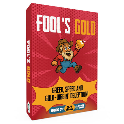 DR DINGUS Fool's Gold Card Game - Fast-Paced Bluffing for 3-7 Players, Ages 7+, 15 Minute Game, Family Party Game Night, Kids & Adults