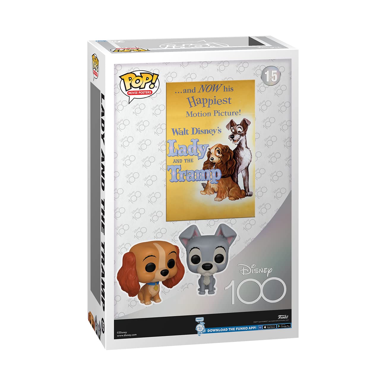 Funko POP! Movie Poster: Disney - Lady and The Tramp - Collectable Vinyl Figure - Gift Idea - Official Merchandise - for Kids & Adults - Movies Fans -