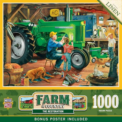 MasterPieces 1000 Piece Jigsaw Puzzle for Adults, Family, Or Youth - The Restoration - 19.25"x26.75"