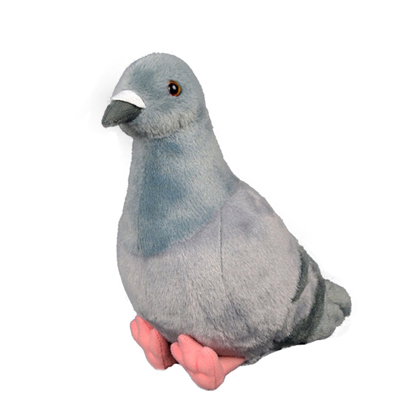 TUKVESZE Gray Pigeon Stuffed Animal, Soft Pigeon Plush Toy, Bird Stuffed Toys Pigeon Doll Birthday Decor Gift