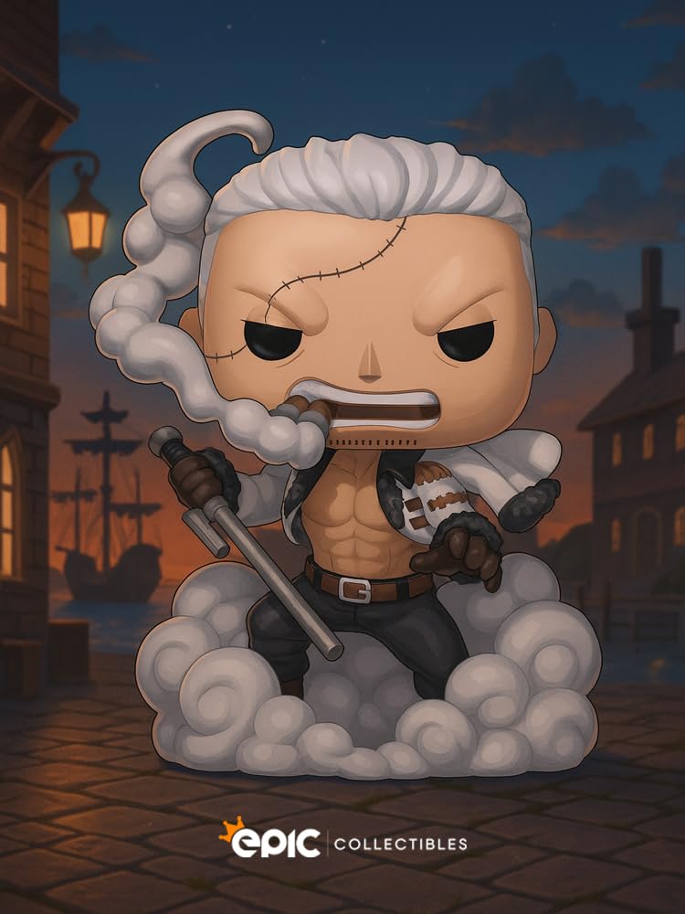 Epic Collectibles Pop Anime: One Piece - Smoker Exclusive Vinyl Figure Included with Box Protector Compatible for Funko