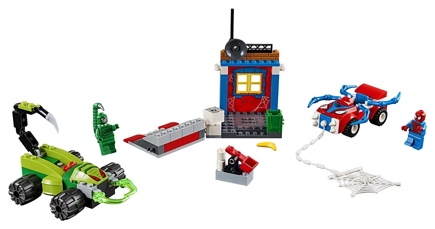 LEGO Juniors/4+ Marvel Super Heroes Spider-Man vs. Scorpion Street Showdown 10754 Building Kit (125 Pieces)