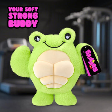 BUFFYS Series 1 (Frog) 8 Inch by ZURU Featuring Cuddly Squishy Comfort Design, Ultra?Soft Materials, Adorable Stuffed Animal Characters, Perfect