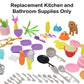 Replacement Parts for Barbie Doll Dreamhouse Doll House Playset HMX10 - Replacement Kitchen and Bathroom Supplies
