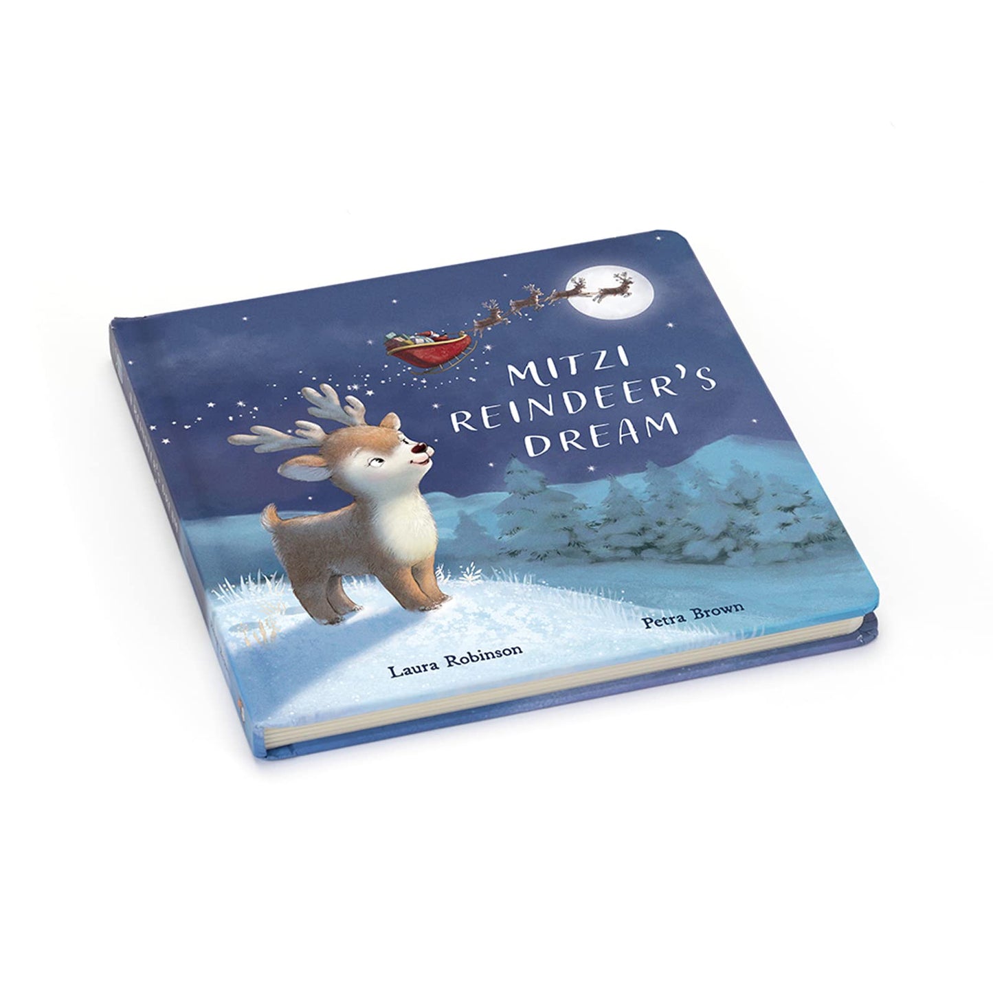 Jellycat Mitzi Reindeer’s Dream: A Baby Board Book Children's Book - Baby Gift