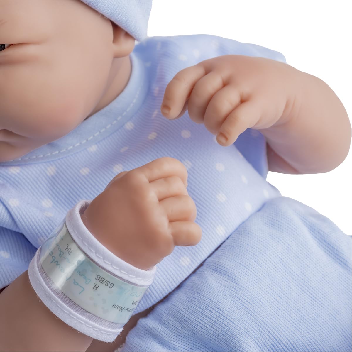 La Newborn Boutique 14" Realistic Baby Doll - 9-Piece Layette Gift Set, Soft Vinyl, Posable Limbs, Lifelike Detail - Anatomically Correct Real Boy in