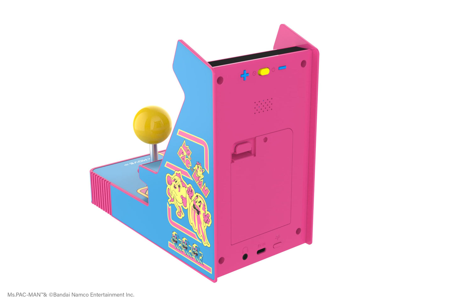 My Arcade Ms. Pac-Man Joystick Player: Arcade Classics, Retro Games, Mini Video Game Console, 2 Game Modes, Birthday Gifts