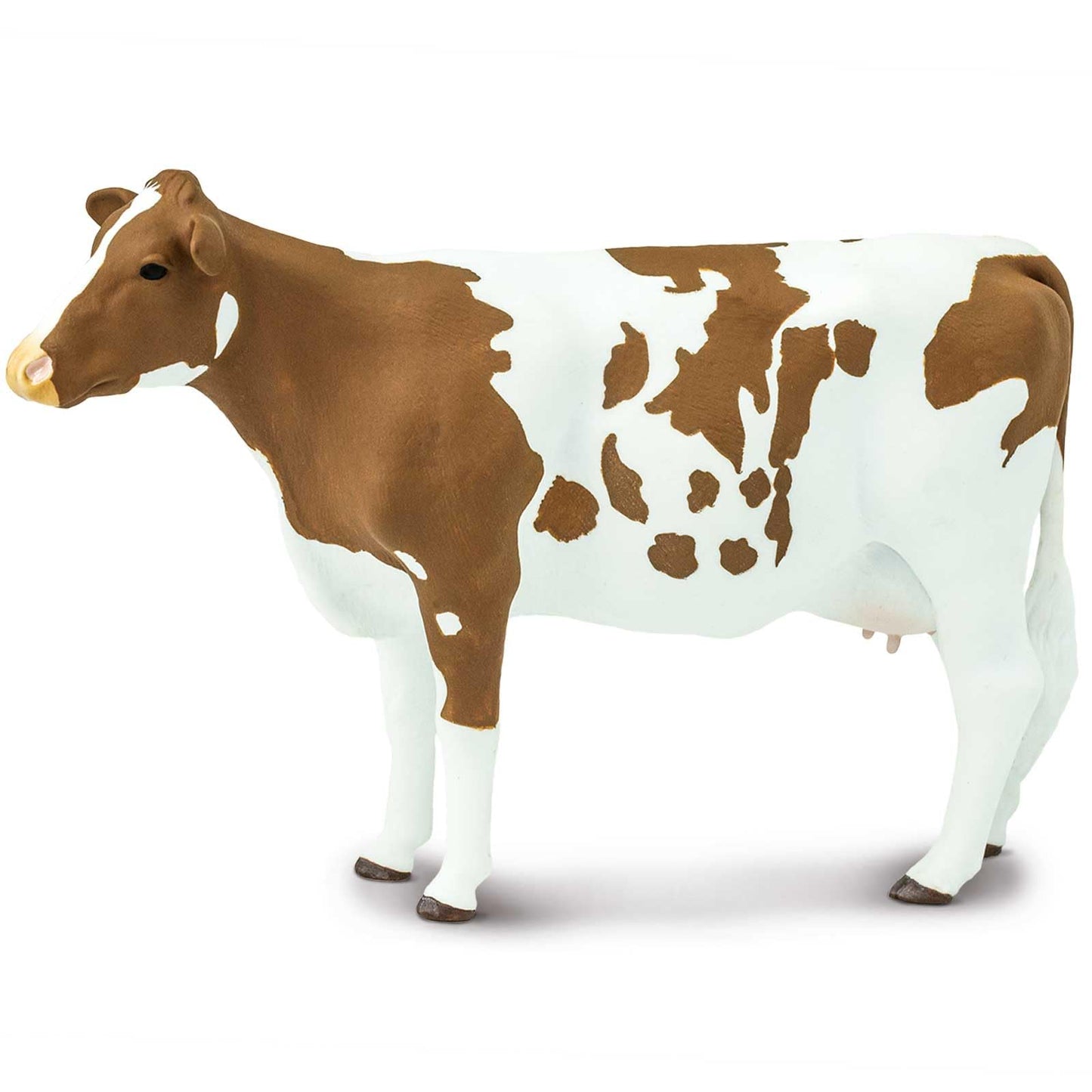 Safari Ltd. Ayrshire Cow Figurine - Lifelike 5.25" Model Figure - Educational Toy for Boys, Girls, and Kids Ages 3+