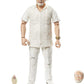 Jurassic World Toys Amber Collection John Hammond 6-in Action Figure, Swappable Hands & Head, Cane & Hatching Dinosaur Egg Accessories, Collectible