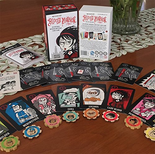 Murder at Blood Mansion Deluxe Card Game
