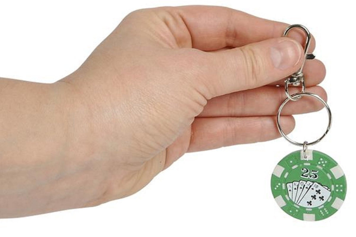 Rhode Island (KCPOKER) Poker Chip Keychain (12 Pack)