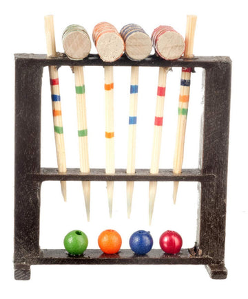 Dollhouse Miniature Croquet Set