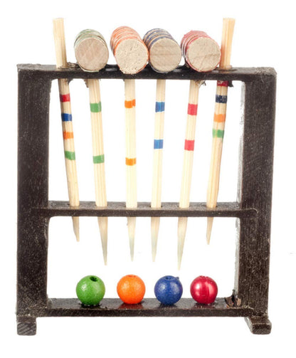 Dollhouse Miniature Croquet Set