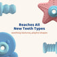 Baby Teething Toys for 3-12 Months, Food-Grade Silicone Hollow Tube Teether Stick, BPA-Free & Multi-Textured, Gum Massage, Sensory Development