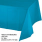 Creative Converting 723131 Plain Turquoise Blue Plastic Tablecloth