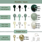 Emerald Green Gold Balloon Arch Kit Double Stuffed Dark Dusty Green Pearl White Sand Latex Balloon Garland for Birthday Baby Shower Wedding