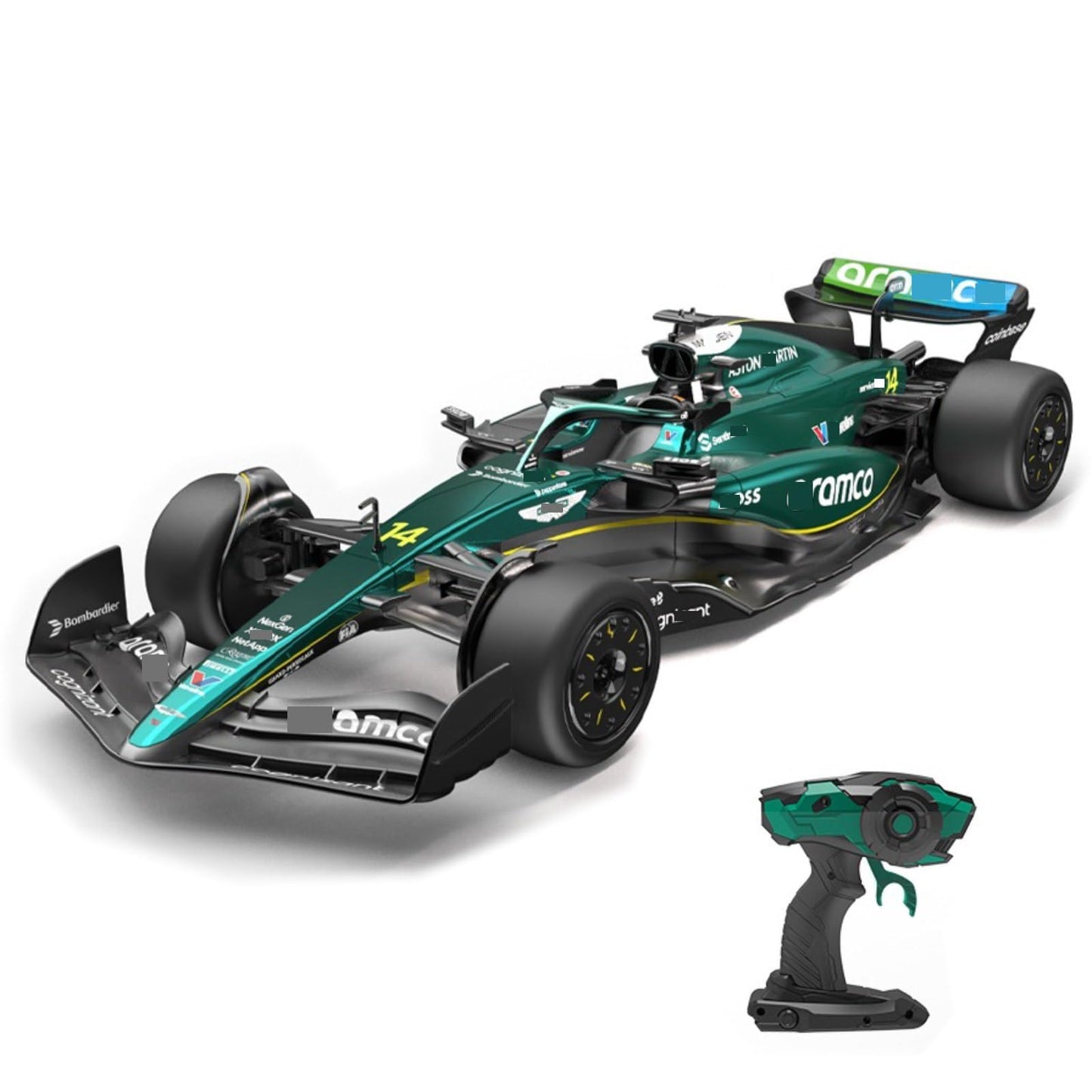 HTLNUZD 2024 New 1/14 Scale F1 AMR24#14 Formula 1 Remote Control Car Simulation Alloy Model | Adult Collector Edition | Premium Gift for Racing