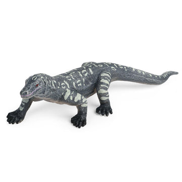 JOKFEICE Animal Figurines, Realistic Monitor Lizard Fairy Garden Accessories, Learning Toys for Christmas Birthday Cake Topper Gift for Boys and Girls