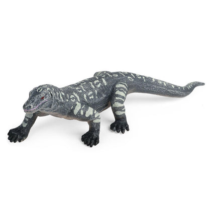 JOKFEICE Animal Figurines, Realistic Monitor Lizard Fairy Garden Accessories, Learning Toys for Christmas Birthday Cake Topper Gift for Boys and Girls