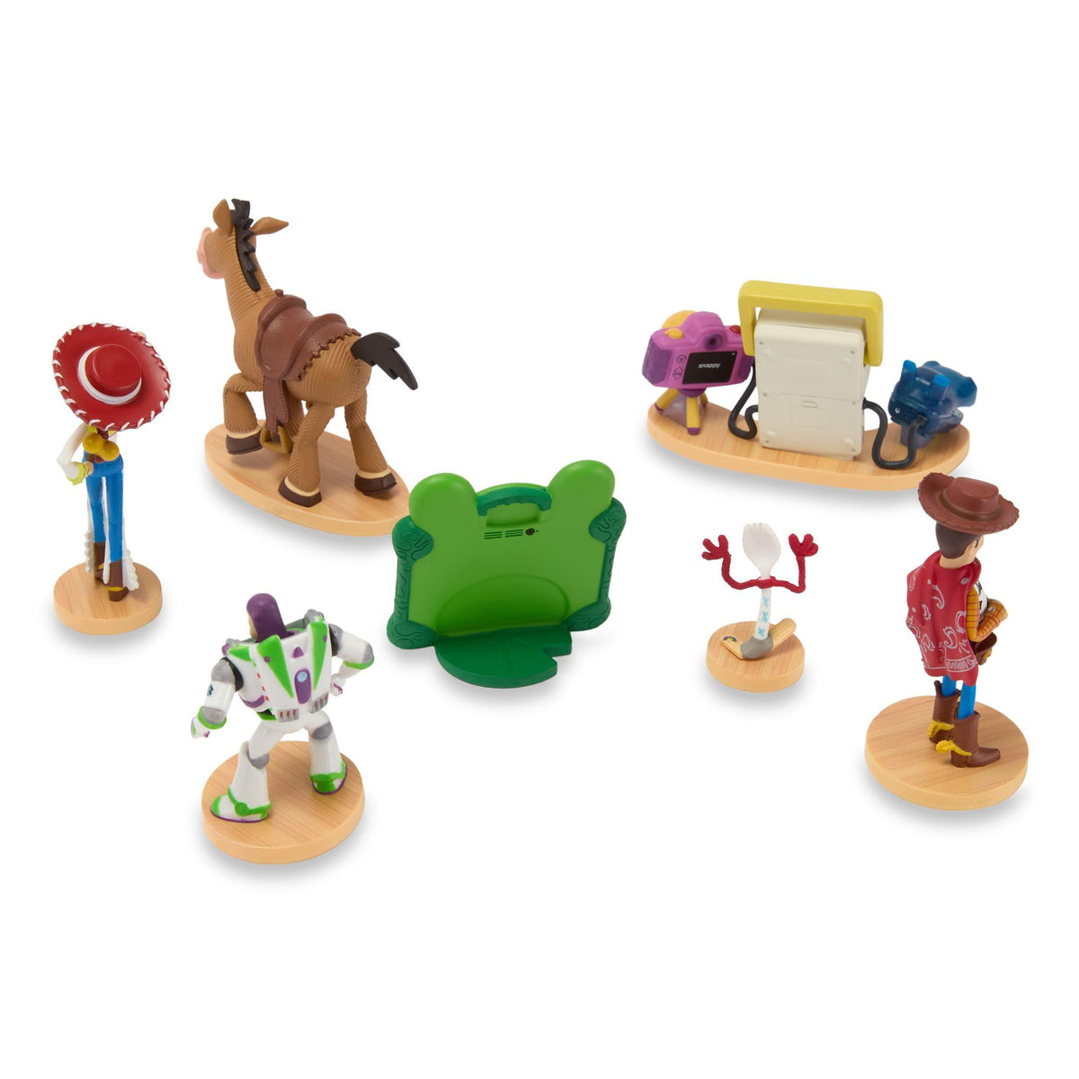 Disney Store Official Toy Story 5 Figure Set -7 Fully Sculpted Disney Figures Including Woody, Buzz, Forky, Lilypad, Bullseye, Jessie & Tech Trio in