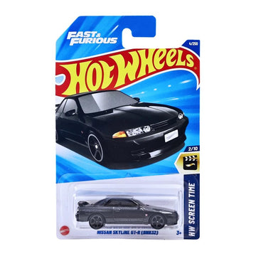 Hot Wheels Nissan Skyline GT-R (BNR32), Black, Fast & Furious HW Screen Time 2/10
