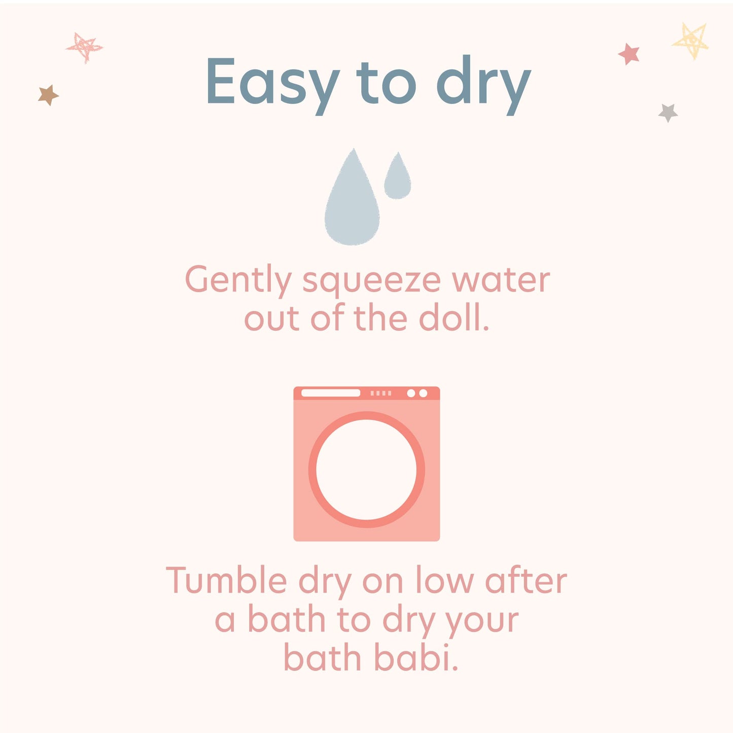 LullaBaby Babi - 14-Inch Bath Doll - Deep Tone & Removable Clothes - Water Toys - Towel & Bath Ducky - 2 Years + - Bath Doll (Deep Tone)