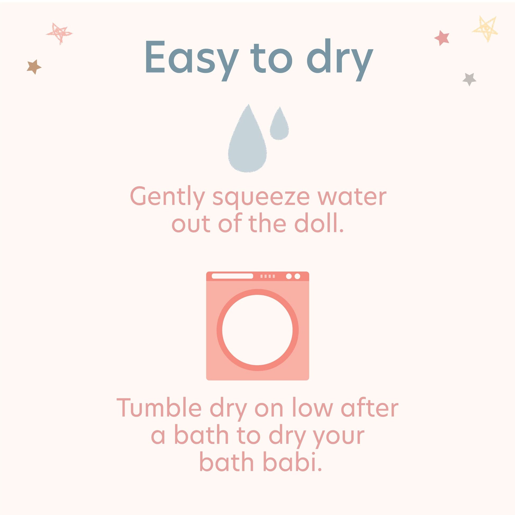 LullaBaby Babi - 14-Inch Bath Doll - Deep Tone & Removable Clothes - Water Toys - Towel & Bath Ducky - 2 Years + - Bath Doll (Deep Tone)