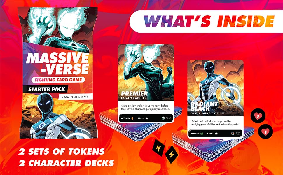 The Massive-Verse Fighting Card Game • Starter Pack | Quick Two Person Game in Each Pack