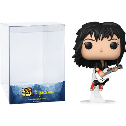 Funko J o a n Jett: P o p ! Rocks Vinyl Figurine Bundle with 1 Compatible 'ToysDiva' Graphic Protector (265-61443 - B)