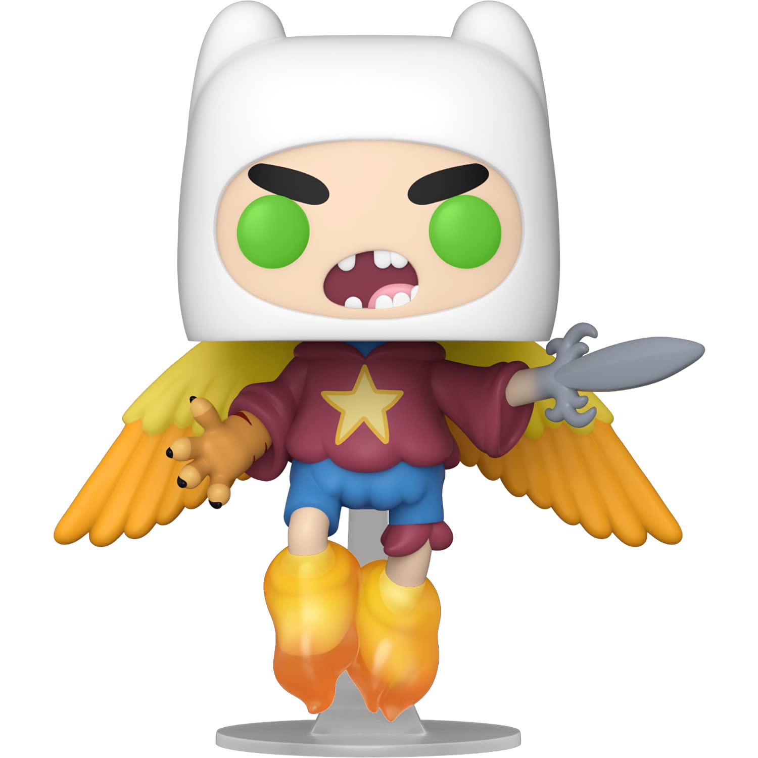 Funko Finn the Human: P o p ! Animation Vinyl Figurine Bundle with 1 Compatible 'ToysDiva' Graphic Protector (1077-57787 - B)