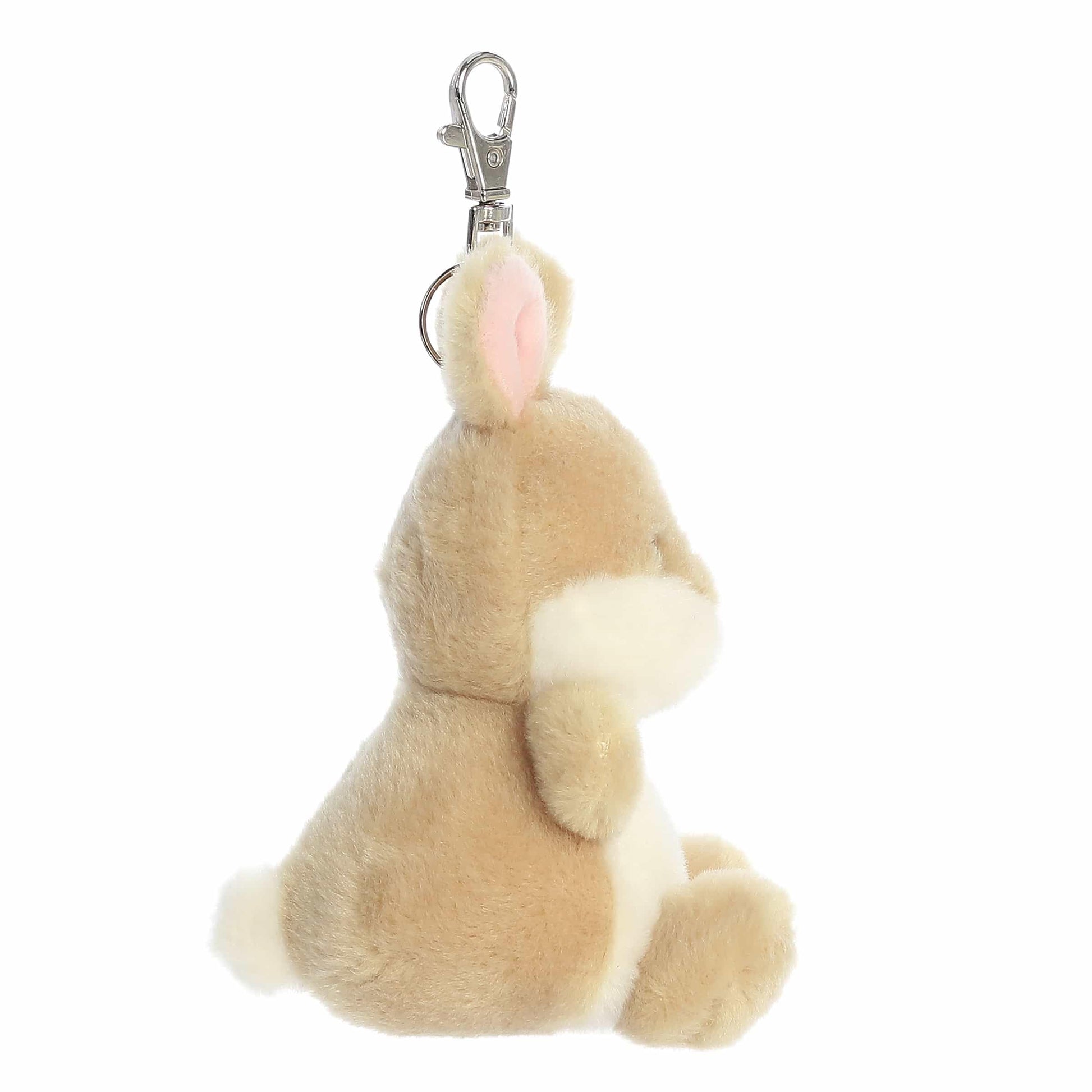 Aurora® Adorable Palm Pals™ Ella Bunny™ Clip-On- Fun Collectible Plush for Kids and Adult Collectors - Perfect for Backpacks and Birthday Gifts