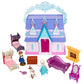 Disney Store Official Princess Micro Toy Set - Frozen - Set Includes Micro Figures of Elsa, Anna, Olaf, & Their Castle - Portable Playset with Handle