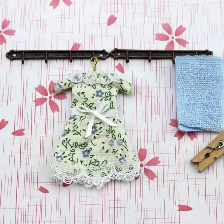 3Pcs 1/12 Miniature Coat Rack Dollhouse Decoration Accessories Home DIY Decoration
