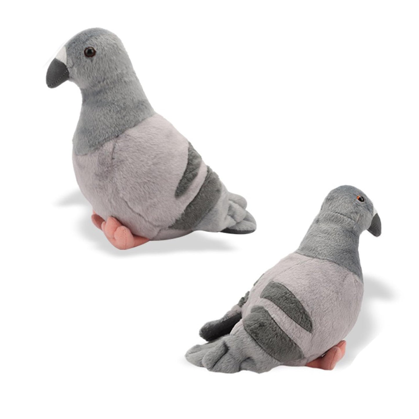 TUKVESZE Gray Pigeon Stuffed Animal, Soft Pigeon Plush Toy, Bird Stuffed Toys Pigeon Doll Birthday Decor Gift