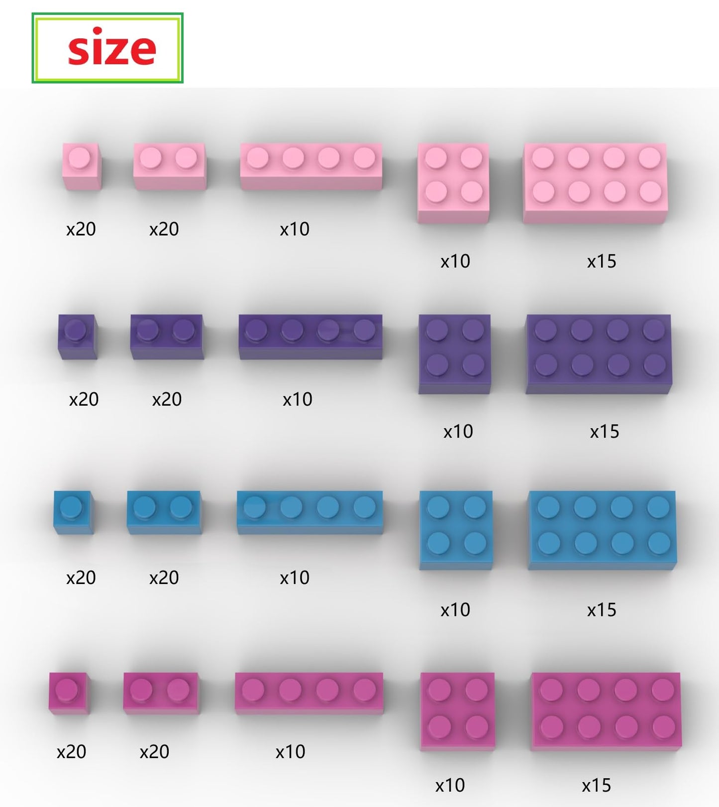 300 Pieces Friend Girls Building Bricks, Bulk Small Bricks for Building, Compatible with Lego Parts and Pieces, Creative Building Block Toys for Girls