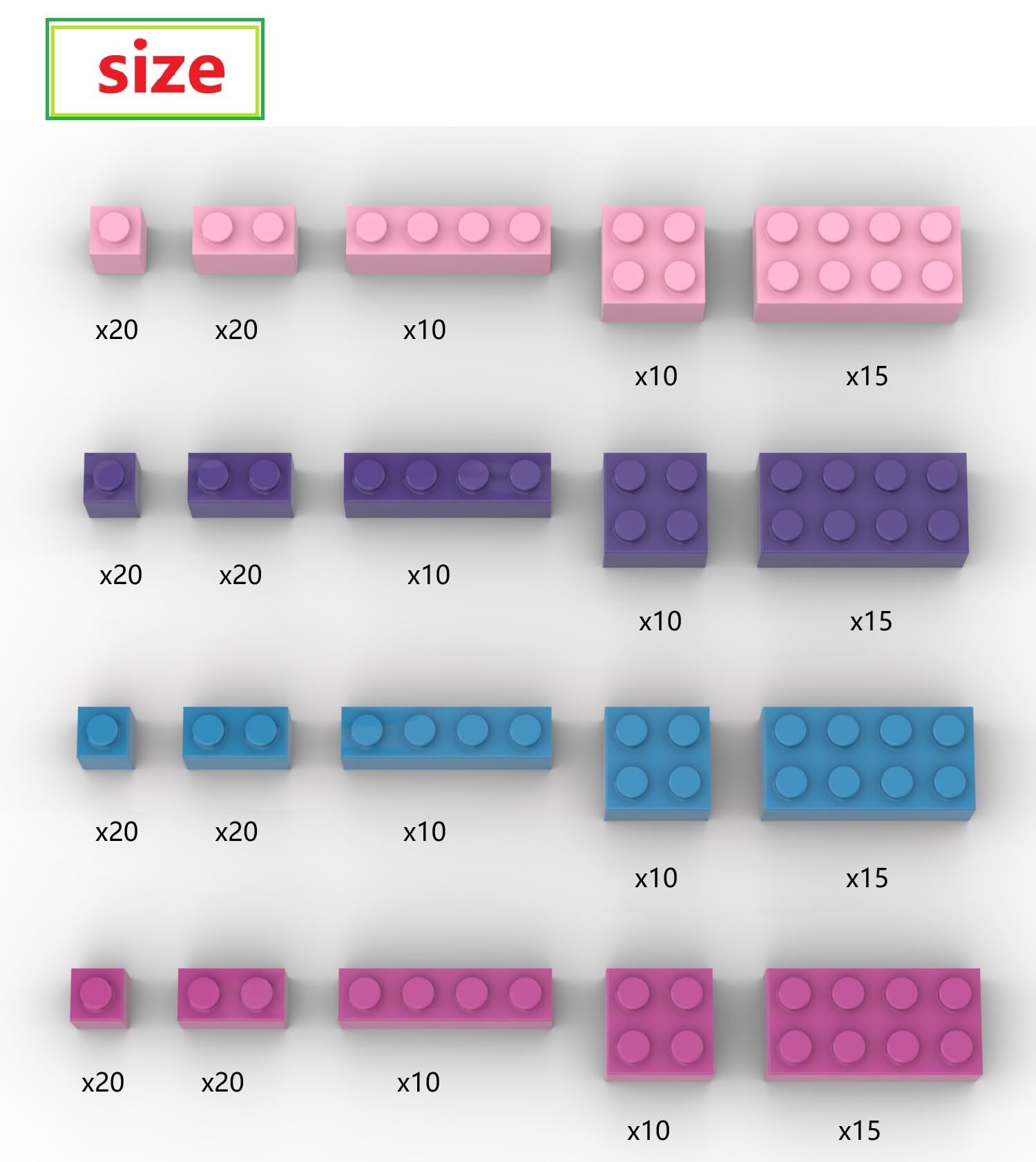 300 Pieces Friend Girls Building Bricks, Bulk Small Bricks for Building, Compatible with Lego Parts and Pieces, Creative Building Block Toys for Girls
