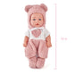 eDollable 12 inch Baby Doll Playset with Accessories - Bottle, Clothes, Pacifier, Blanket, Educational Pretend-Play Toys for Toddlers, Gift for Girls