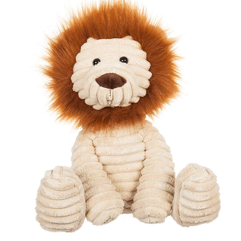 Apricot Lamb Toys Plush Corduroy Lion Soft Stuffed Animal 8.5''
