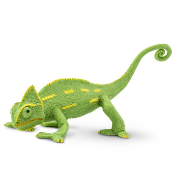 Safari Ltd. Veiled Chameleon Baby Figurine - Detailed 6.75" Plastic Model Figure - Fun Educational Play Toy for Boys, Girls & Kids Ages 18M+