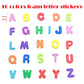 Foam Letter Stickers, Colorful self -Adhesive Puffy Alphabet Shapes Materials, A-Z for Crafts and Teaching (1040pcs 1INCH)